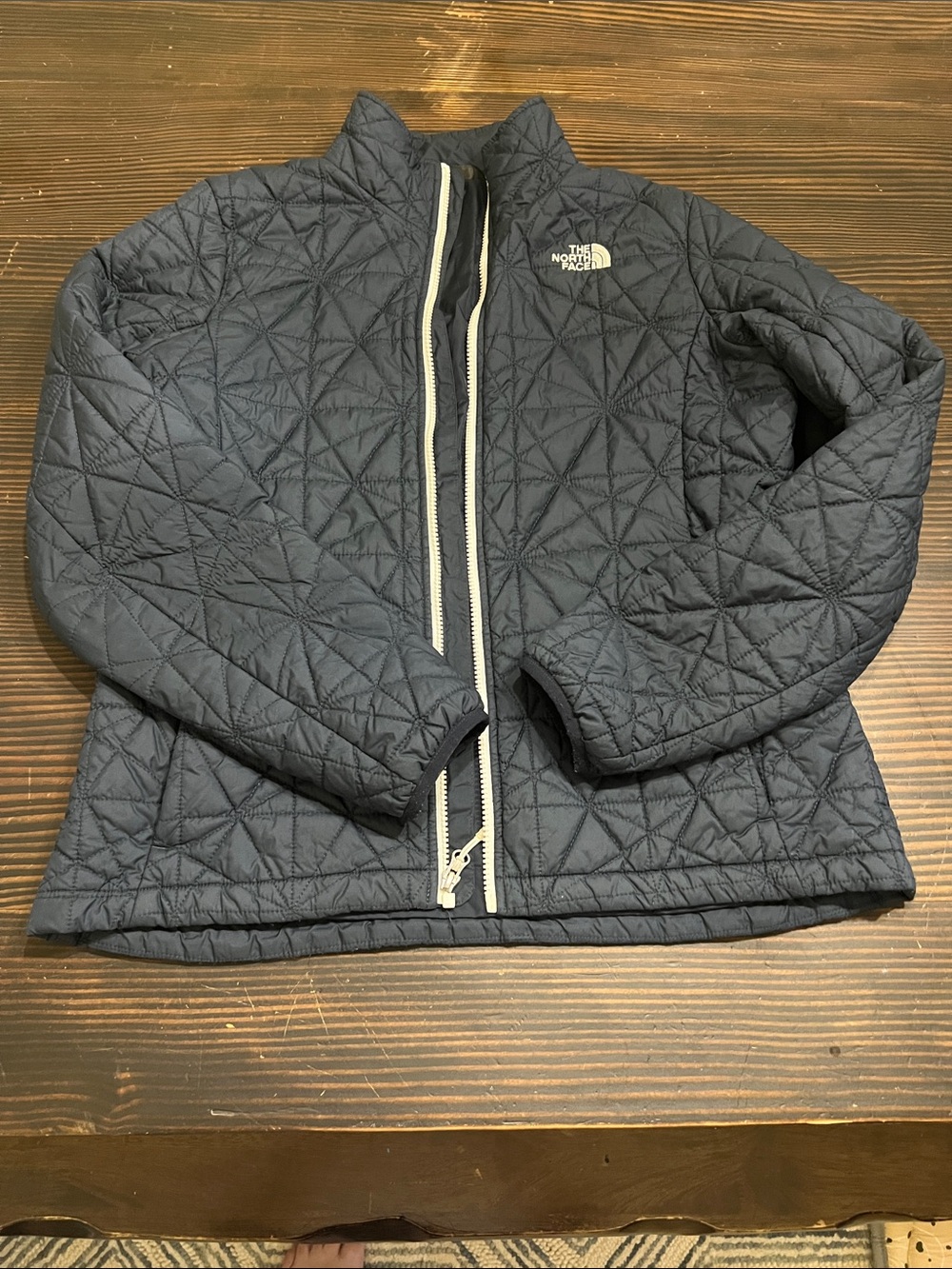 The North Face Kids Navy Diamond-Quilt Puffer Jacket